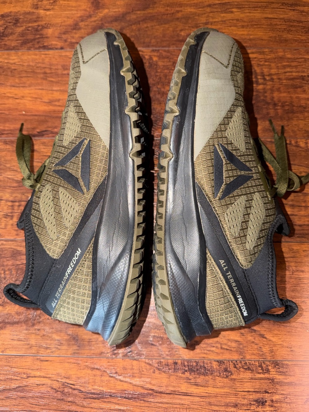 Reebok all-terrain freedom men’s olive green black memory tech trail shoes 11.5 - Picture 7 of 15